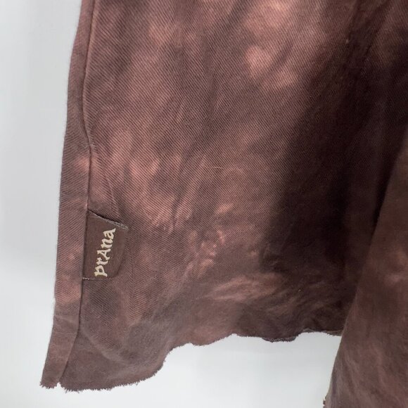 PrAna Ashlyn Sleeveless Tie-Dye Cotton Mini Dress in Espresso – Size M NWT - Picture 7 of 11